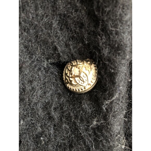 Pied a Terre Vintage Women's Overcoat Mohair & Wool Black Winter Coat Sz 12 - Picture 5 of 11